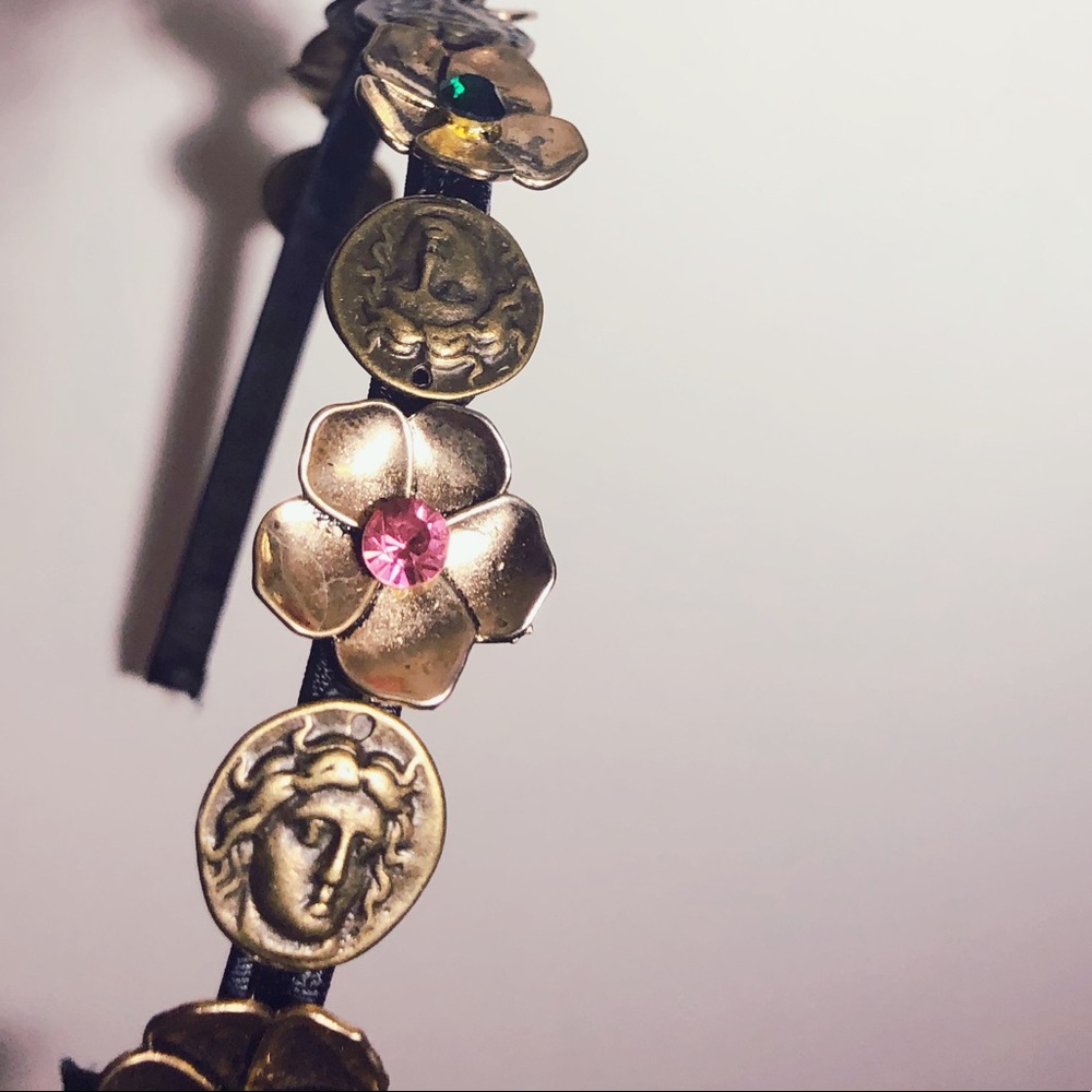 (NEW) Metal coin headband